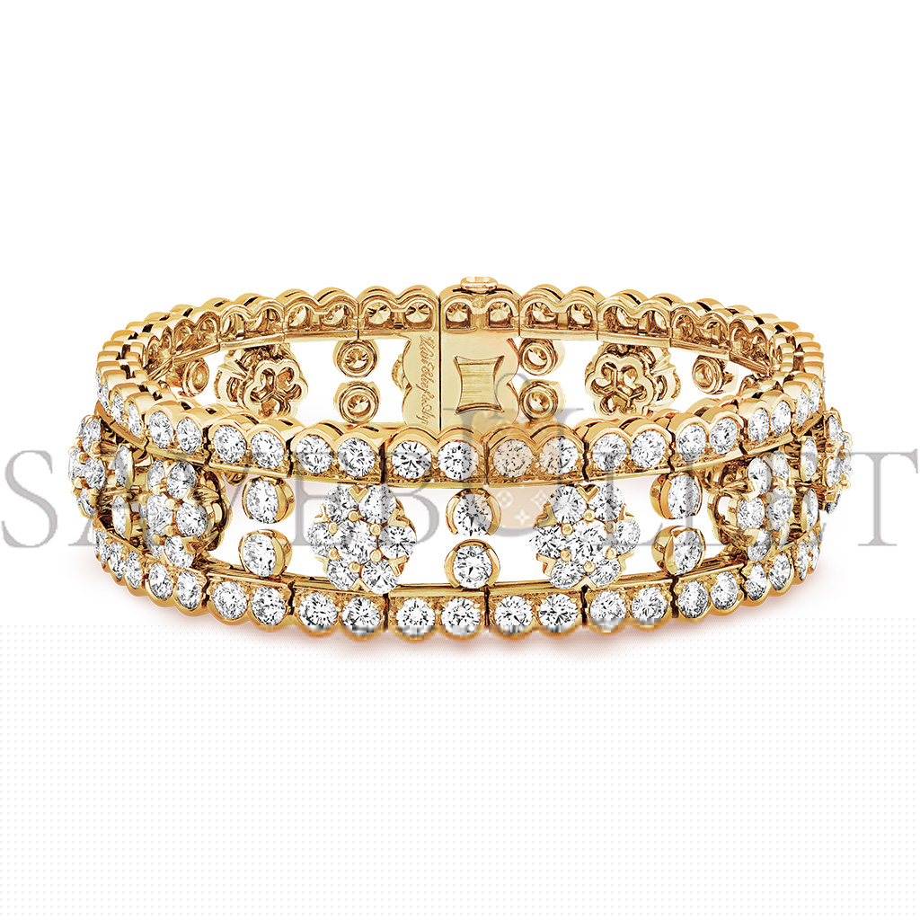 v*n cl*f arpels snowflake bracelet - yellow gold, Di*m*nd  vcaro3rq00